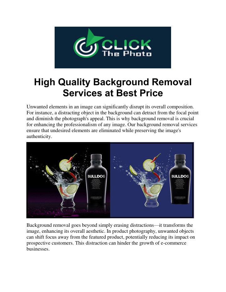 high quality background removal services at best