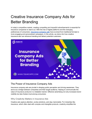 creative insurance company ads for better branding