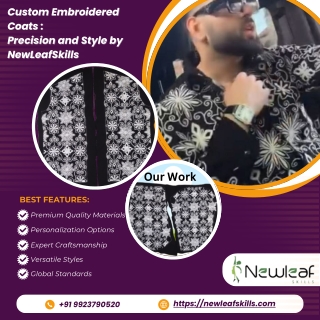 Custom Embroidered Coats   Precision and Style by NewLeafSkills