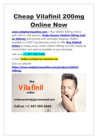 Cheap Vilafinil 200mg Online Now