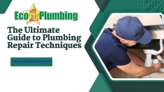 The Ultimate Guide to Plumbing Repair Techniques