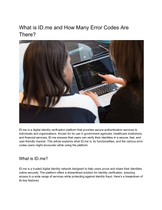 What is ID.me and How Many Error Codes Are There_