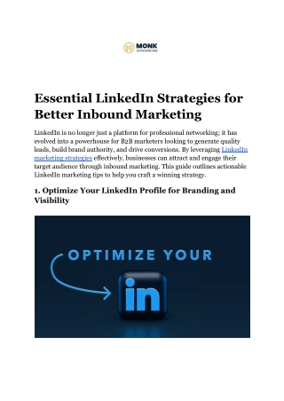 essential linkedin strategies for better inbound