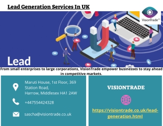 Lead Generation Services In UK