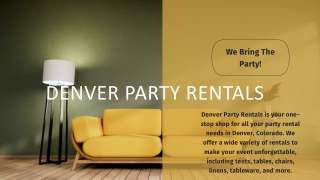 Premium Event Rentals in Denver CO Tableware Chairs and More
