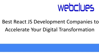 best react js development companies to accelerate