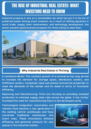 Strategic Industrial Real Estate Services