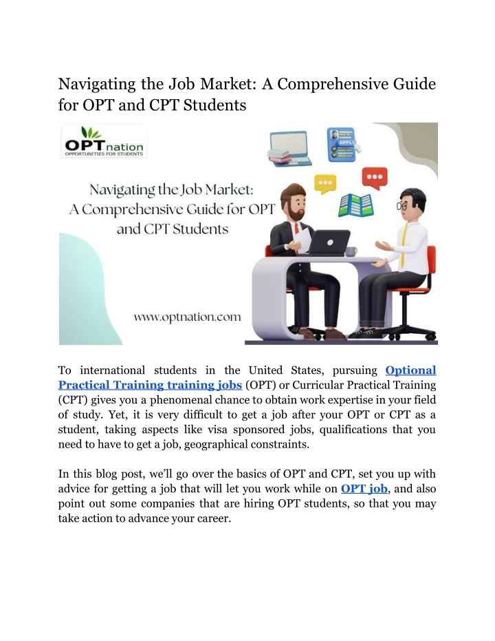 navigating the job market a comprehensive guide