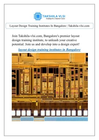 layout design training institutes in bangalore