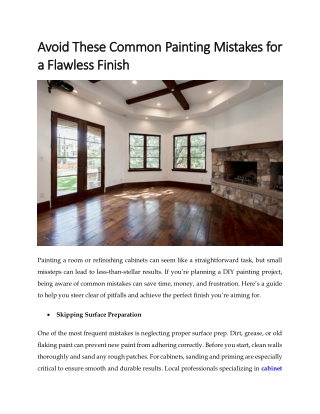 avoid these common painting mistakes for avoid