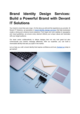 brand identity design services build a powerful