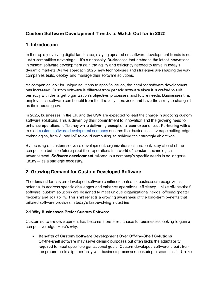 custom software development trends to watch