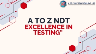 A To Z NDT Solutions