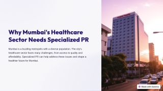 Transforming Mumbai Healthcare with Specialized PR