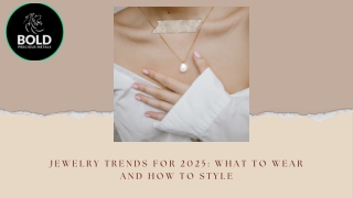 Jewelry Trends for 2025 What to Wear and How to Style