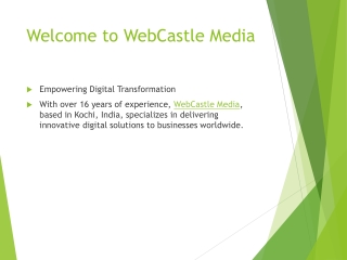 welcome to webcastle media