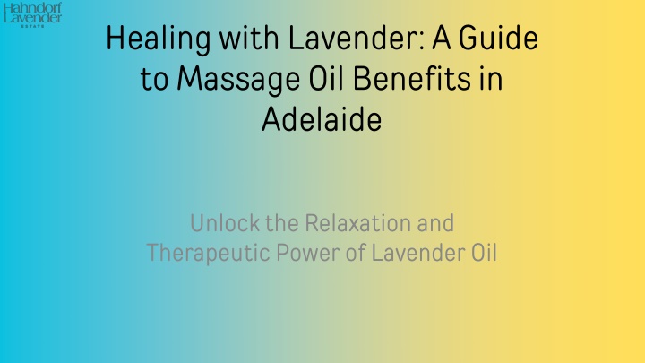 healing with lavender a guide to massage