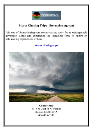 storm chasing trips stormchasing com