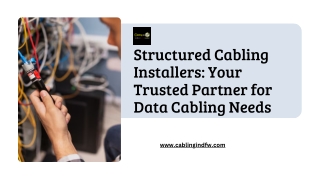 Data Cabling Company – Cabling in DFW