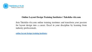 online layout design training institutes takshila