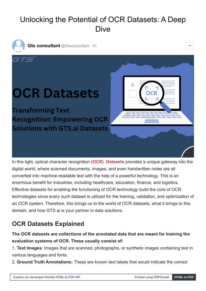 unlocking the potential of ocr datasets a deep