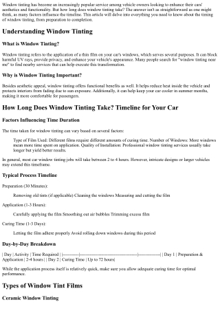 window tinting has become an increasingly popular