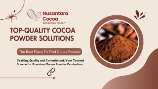 Premium Natural Cocoa Powder Manufacturer in Indonesia and United States