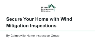 Wind Mitigation Inspection