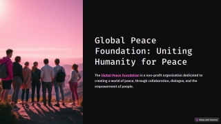 global peace foundation uniting humanity for peace