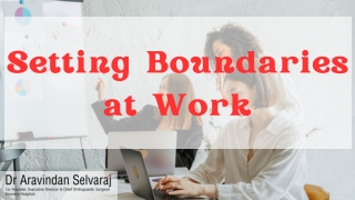 Setting Boundaries at Work