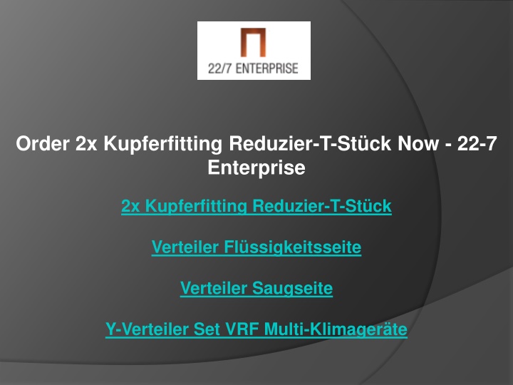 order 2x kupferfitting reduzier