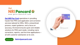 PAN Card Correction Online for NRIs - Hassle-Free Updates