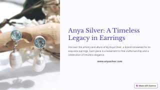 Shop for Timeless Elegant Earrings in the Collection from Anya Silver.