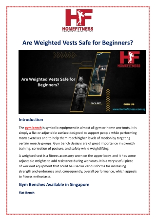 are weighted vests safe for beginners