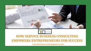 How Service Business Consulting Empowers Entrepreneurs for Success