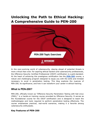 unlocking the path to ethical hacking