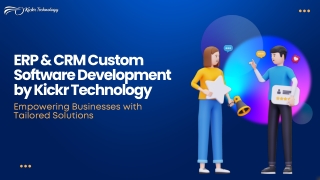 Our ERP And CRM Application Development Company