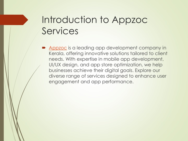 introduction to appzoc services