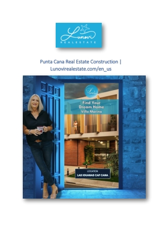 Punta Cana Real Estate Construction | Lunovirealestate.com/en_us