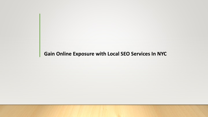 gain online exposure with local seo services in nyc