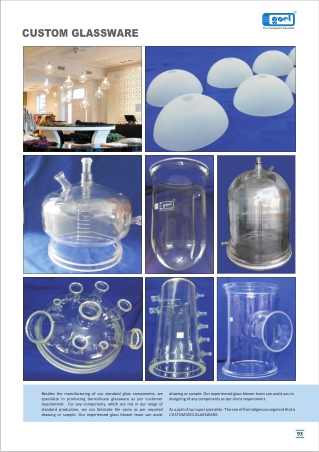 Custom Glassware Solutions | Goel Scientific Canada