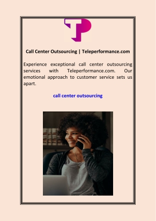 call center outsourcing teleperformance com