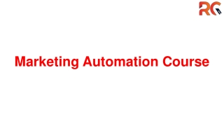 Marketing Automation Course in Hyderabad