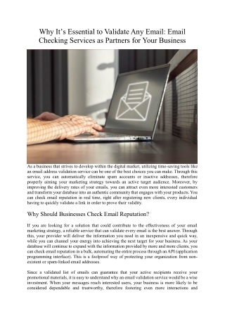 why it s essential to validate any email email