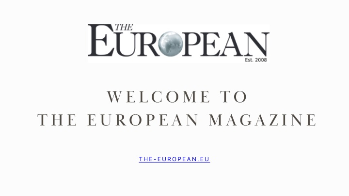 welcome to the european magazine