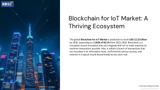 blockchain for iot market a thriving ecosystem