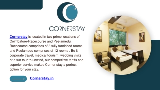 Stay In Nava India  Cornerstay PPT