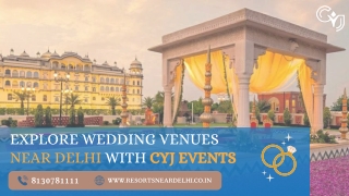 Find the Perfect Wedding Venues Near Delhi for Your Big Day