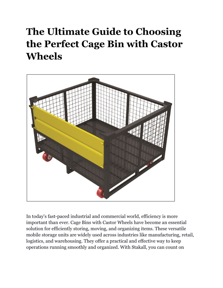 the ultimate guide to choosing the perfect cage