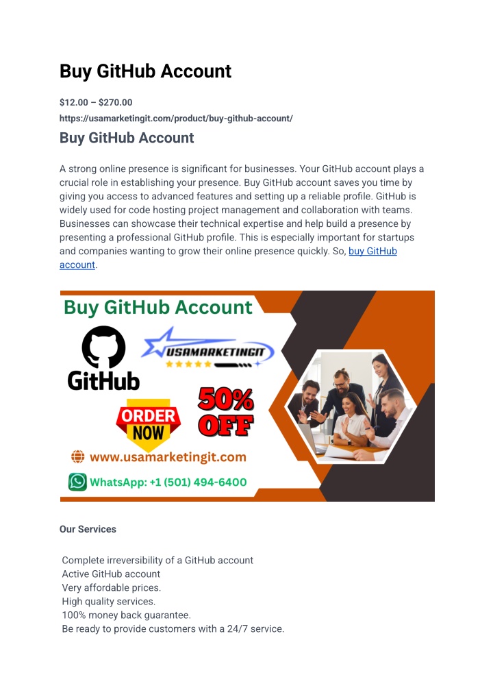 buy github account